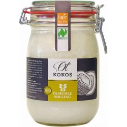 Ölmühle Solling Bio-Kokosöl - 1Liter Bügel-Weckglas